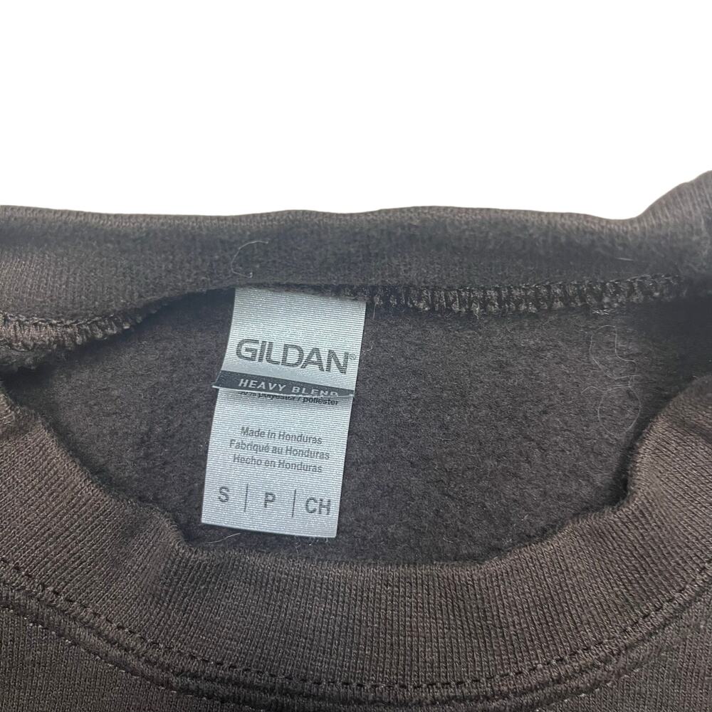Nike Skeleton Embroidered Crewneck Dark Brown Cozy Graphic Sweatshirt Sz Small - Picture 4 of 8